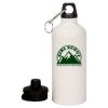 20 oz Aluminum Water Bottle with Carabiner Thumbnail