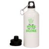 20 oz Aluminum Water Bottle with Carabiner Thumbnail