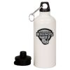 20 oz Aluminum Water Bottle with Carabiner Thumbnail