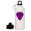 20 oz Aluminum Water Bottle with Carabiner Thumbnail