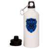 20 oz Aluminum Water Bottle with Carabiner Thumbnail