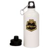 20 oz Aluminum Water Bottle with Carabiner Thumbnail