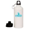 20 oz Aluminum Water Bottle with Carabiner Thumbnail