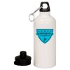 20 oz Aluminum Water Bottle with Carabiner Thumbnail