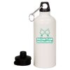 20 oz Aluminum Water Bottle with Carabiner Thumbnail