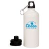 20 oz Aluminum Water Bottle with Carabiner Thumbnail