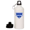20 oz Aluminum Water Bottle with Carabiner Thumbnail