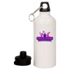 20 oz Aluminum Water Bottle with Carabiner Thumbnail