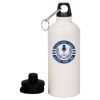 20 oz Aluminum Water Bottle with Carabiner Thumbnail