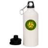 20 oz Aluminum Water Bottle with Carabiner Thumbnail