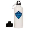 20 oz Aluminum Water Bottle with Carabiner Thumbnail