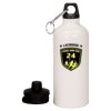 20 oz Aluminum Water Bottle with Carabiner Thumbnail