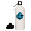 20 oz Aluminum Water Bottle with Carabiner Thumbnail