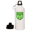 20 oz Aluminum Water Bottle with Carabiner Thumbnail