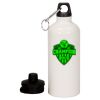 20 oz Aluminum Water Bottle with Carabiner Thumbnail