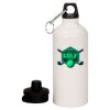 20 oz Aluminum Water Bottle with Carabiner Thumbnail