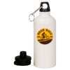 20 oz Aluminum Water Bottle with Carabiner Thumbnail