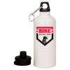 20 oz Aluminum Water Bottle with Carabiner Thumbnail