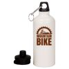 20 oz Aluminum Water Bottle with Carabiner Thumbnail