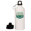 20 oz Aluminum Water Bottle with Carabiner Thumbnail