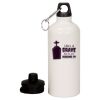20 oz Aluminum Water Bottle with Carabiner Thumbnail
