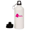 20 oz Aluminum Water Bottle with Carabiner Thumbnail