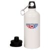 20 oz Aluminum Water Bottle with Carabiner Thumbnail