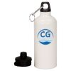 20 oz Aluminum Water Bottle with Carabiner Thumbnail