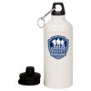 20 oz Aluminum Water Bottle with Carabiner Thumbnail