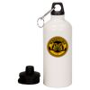 20 oz Aluminum Water Bottle with Carabiner Thumbnail
