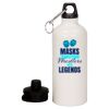 20 oz Aluminum Water Bottle with Carabiner Thumbnail