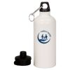 20 oz Aluminum Water Bottle with Carabiner Thumbnail