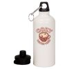 20 oz Aluminum Water Bottle with Carabiner Thumbnail
