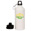 20 oz Aluminum Water Bottle with Carabiner Thumbnail