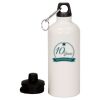 20 oz Aluminum Water Bottle with Carabiner Thumbnail