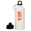 20 oz Aluminum Water Bottle with Carabiner Thumbnail
