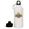 20 oz Aluminum Water Bottle with Carabiner Thumbnail