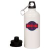 20 oz Aluminum Water Bottle with Carabiner Thumbnail