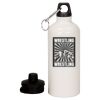 20 oz Aluminum Water Bottle with Carabiner Thumbnail