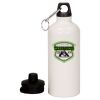 20 oz Aluminum Water Bottle with Carabiner Thumbnail