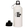 20 oz Aluminum Water Bottle with Carabiner Thumbnail