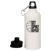 20 oz Aluminum Water Bottle with Carabiner Thumbnail