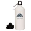 20 oz Aluminum Water Bottle with Carabiner Thumbnail