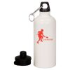 20 oz Aluminum Water Bottle with Carabiner Thumbnail