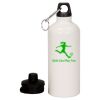 20 oz Aluminum Water Bottle with Carabiner Thumbnail