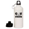 20 oz Aluminum Water Bottle with Carabiner Thumbnail