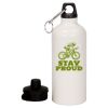 20 oz Aluminum Water Bottle with Carabiner Thumbnail