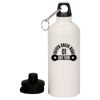 20 oz Aluminum Water Bottle with Carabiner Thumbnail