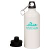 20 oz Aluminum Water Bottle with Carabiner Thumbnail