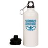 20 oz Aluminum Water Bottle with Carabiner Thumbnail